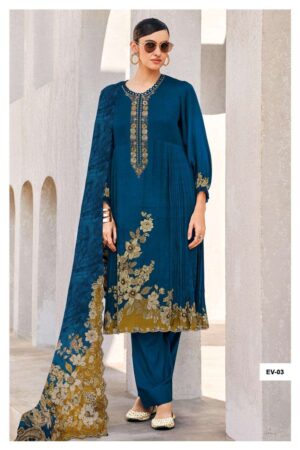 My Fashion Road Varsha Evreen Exclusive Designs Muslin Suit | EV – 03