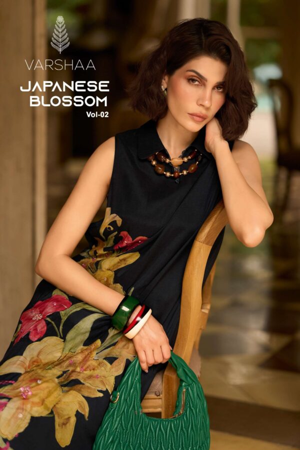 My Fashion Road Varsha Japanese Blossom Vol 2 Fancy Muslin Ladies Suit | JB – 03
