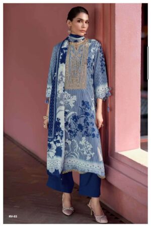 My Fashion Road Varsha Rivera Digital Printed Muslin Salwar Suit | RV – 03