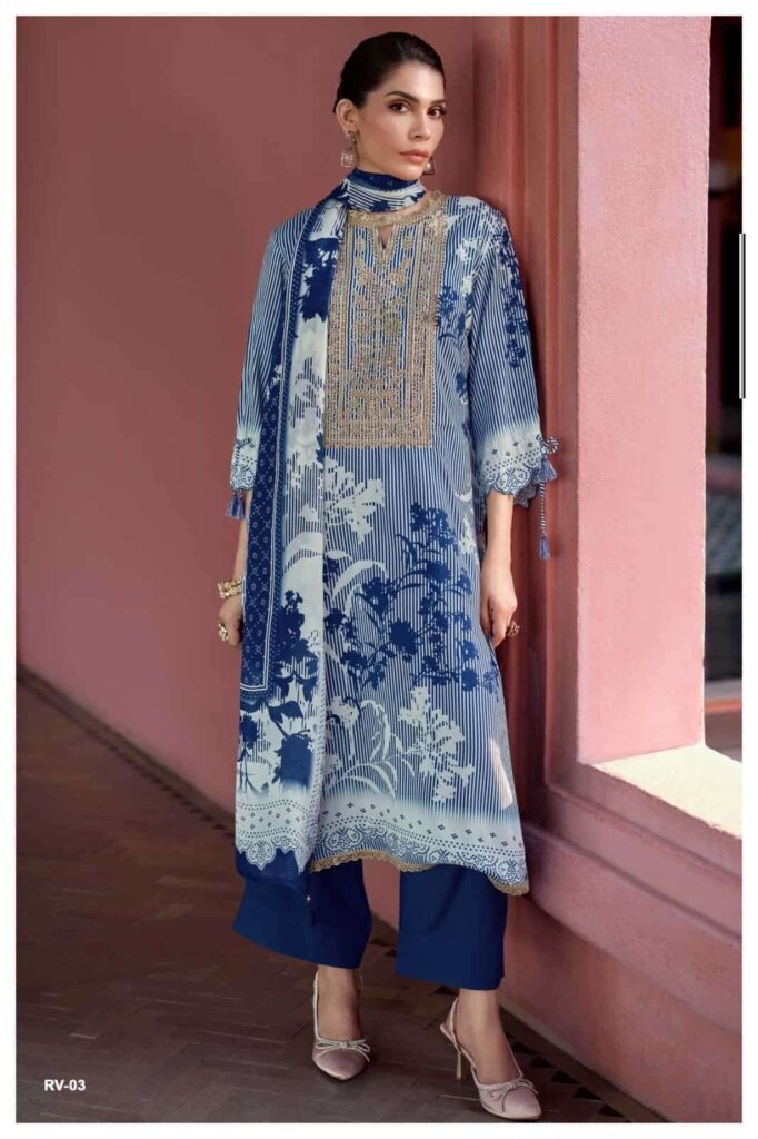 My Fashion Road Varsha Rivera Digital Printed Muslin Salwar Suit | RV – 03