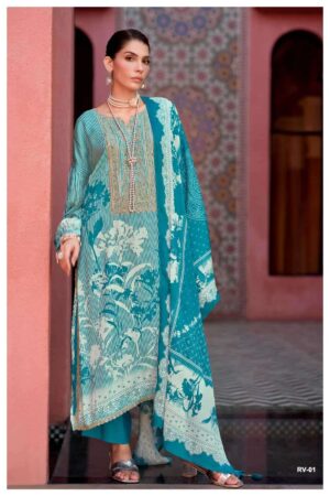 My Fashion Road Varsha Rivera Digital Printed Muslin Salwar Suit | RV – 01