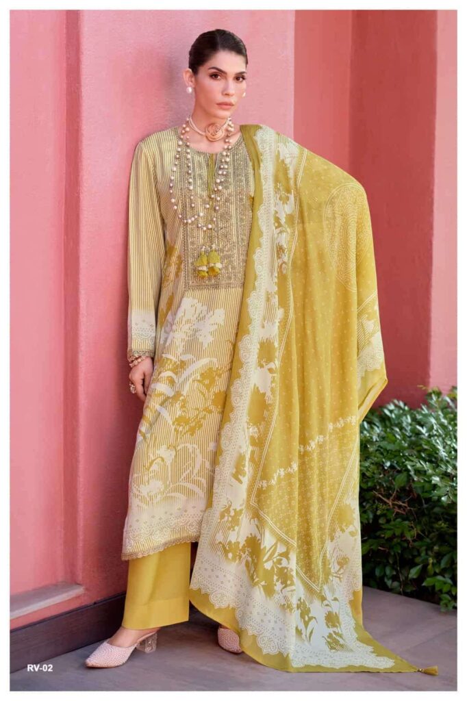 My Fashion Road Varsha Rivera Digital Printed Muslin Salwar Suit | RV – 02