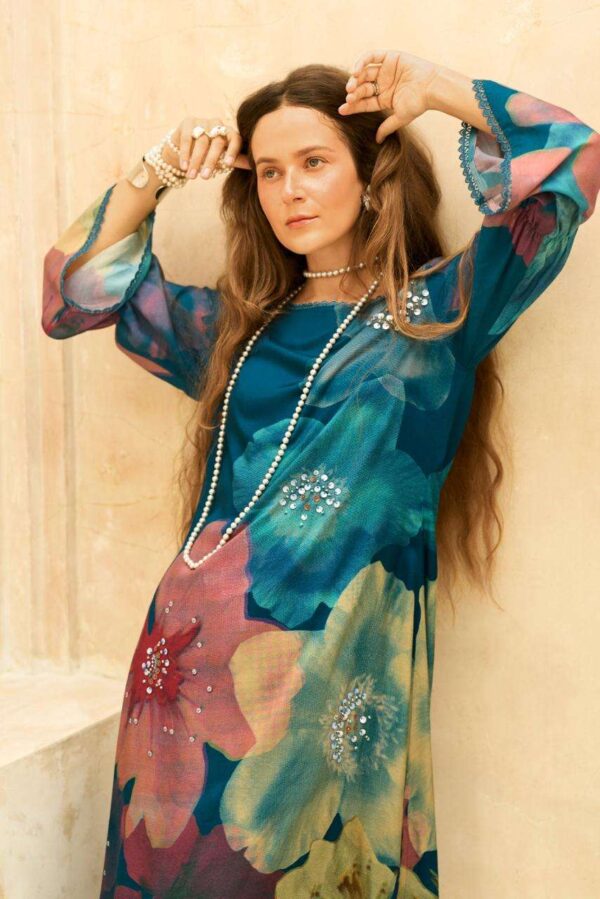 My Fashion Road Varsha Touch Of Gold Exclusive Designs Muslin Suit | TG – 02