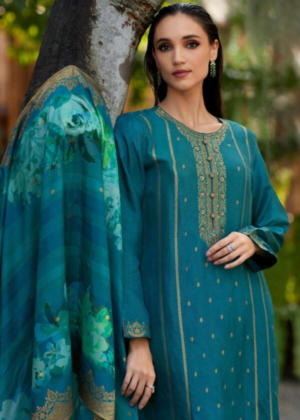 My Fashion Road Varsha Vanya Designer Russian Silk Partywear Suit | VN – 02