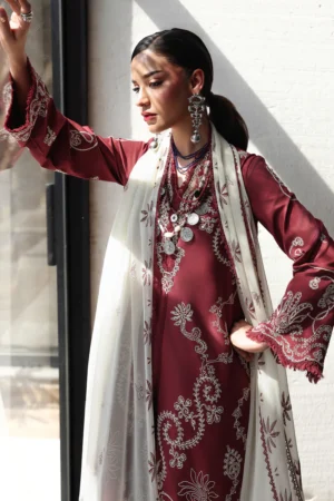My Fashion Road Qalamkar Qline Lawn Unstitched Suit Drop II 2026 | QKL – 08