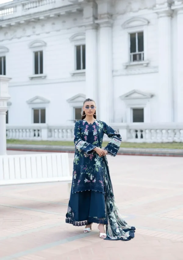 My Fashion Road Elaf Signature Embroidered Lawn with Chiffon Dupatta Vol II ’26 | 3A