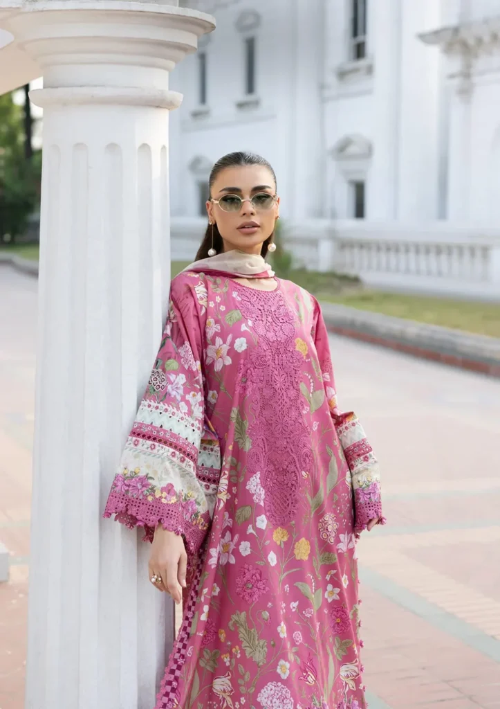 My Fashion Road Elaf Signature Embroidered Lawn with Chiffon Dupatta Vol II ’26 | 5B