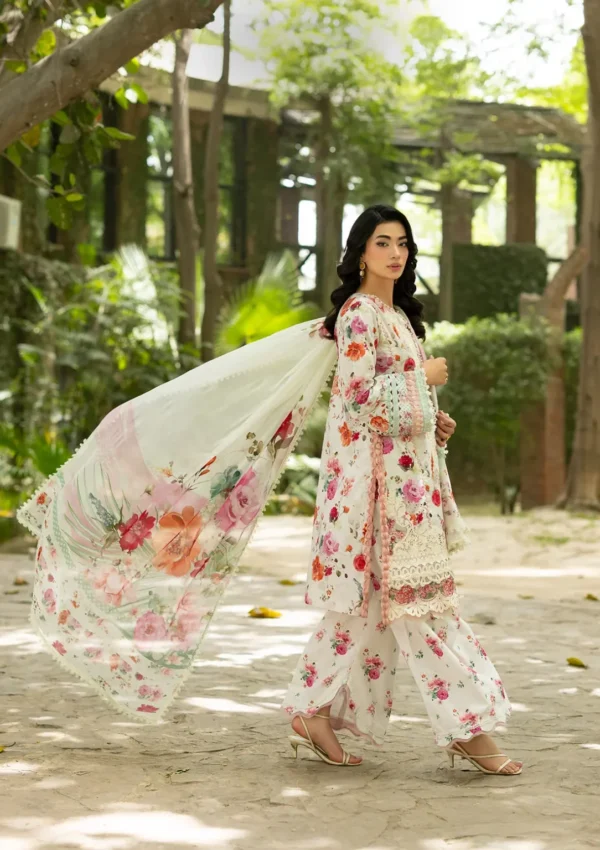 My Fashion Road Elaf Signature Embroidered Lawn with Chiffon Dupatta Vol II ’26 | 4A