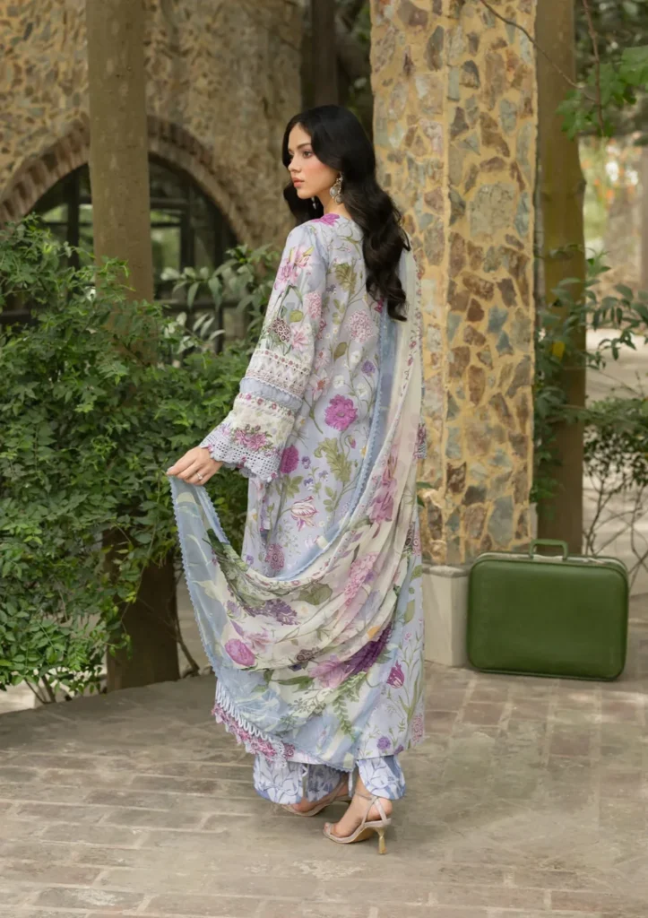 My Fashion Road Elaf Signature Embroidered Lawn with Chiffon Dupatta Vol II ’26 | 5A