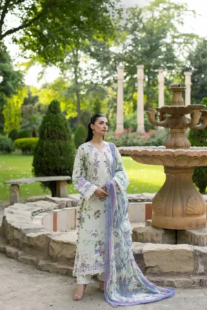 My Fashion Road Elaf Signature Embroidered Lawn with Chiffon Dupatta Vol II ’26 | 3B