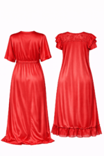 My Fashion Road Zyvera Luxury Satin 2 pcs Bridal Nightwear Set | Buy1get1