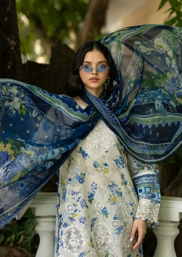 My Fashion Road Elaf Signature Embroidered Lawn with Chiffon Dupatta Vol II ’26 | 8B