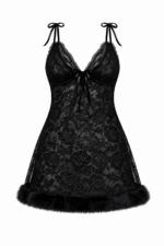 My Fashion Road Zyvera Romantic Net Babydoll Bridal Set- RED | PURPLE | BLACK