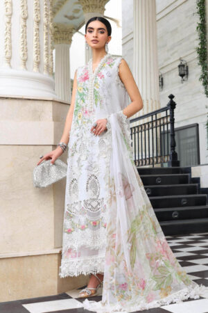 My Fashion Road MariaB Eid Lawn Unsititched Suit 2026 | 03 My Fashion Road MariaB Eid Lawn Unsititched Suit 2026 | 03