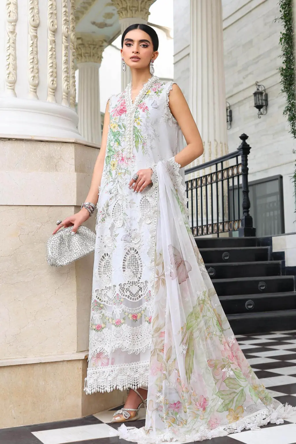 My Fashion Road MariaB Eid Lawn Unsititched Suit 2026 | 03 My Fashion Road MariaB Eid Lawn Unsititched Suit 2026 | 03