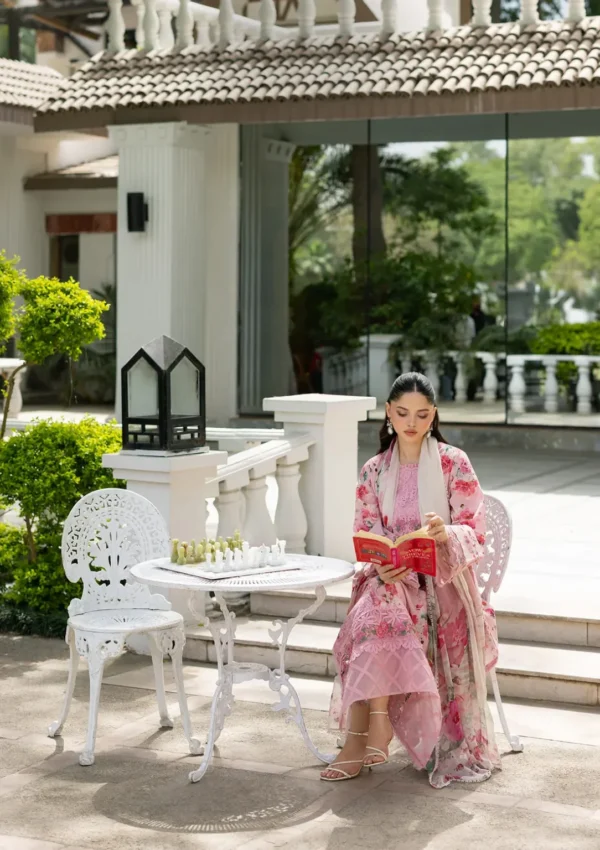 My Fashion Road Elaf Signature Embroidered Lawn with Chiffon Dupatta Vol II ’26 | 4B