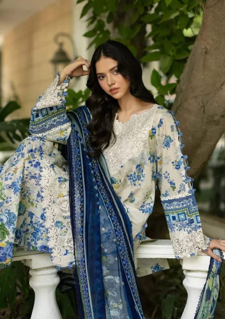 My Fashion Road Elaf Signature Embroidered Lawn with Chiffon Dupatta Vol II ’26 | 8B