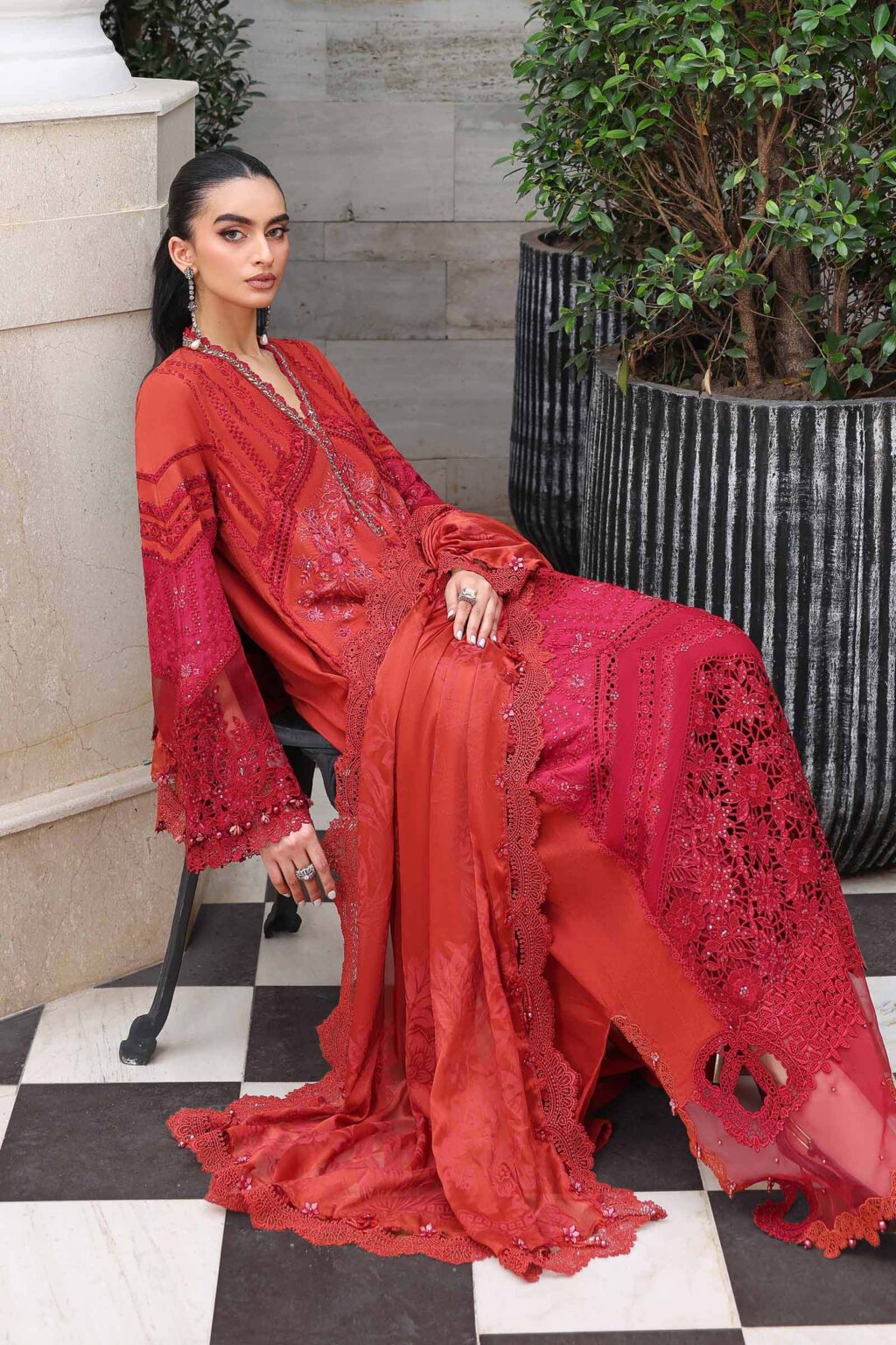 My Fashion Road MariaB Eid Lawn Unsititched Suit 2026 | 13 My Fashion Road MariaB Eid Lawn Unsititched Suit 2026 | 13