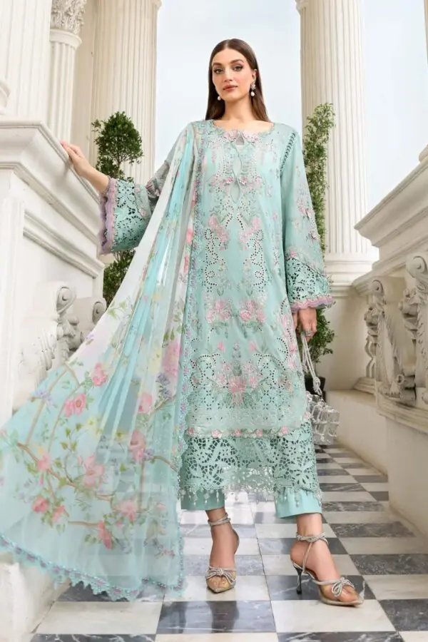 My Fashion Road MariaB Eid Lawn Unsititched Suit 2026 | 15