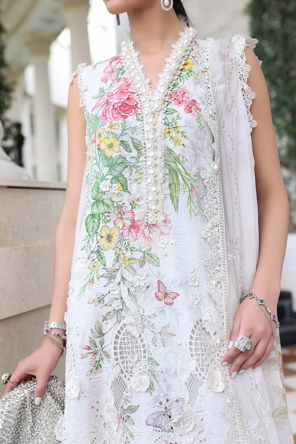 My Fashion Road MariaB Eid Lawn Unsititched Suit 2026 | 03 My Fashion Road MariaB Eid Lawn Unsititched Suit 2026 | 03
