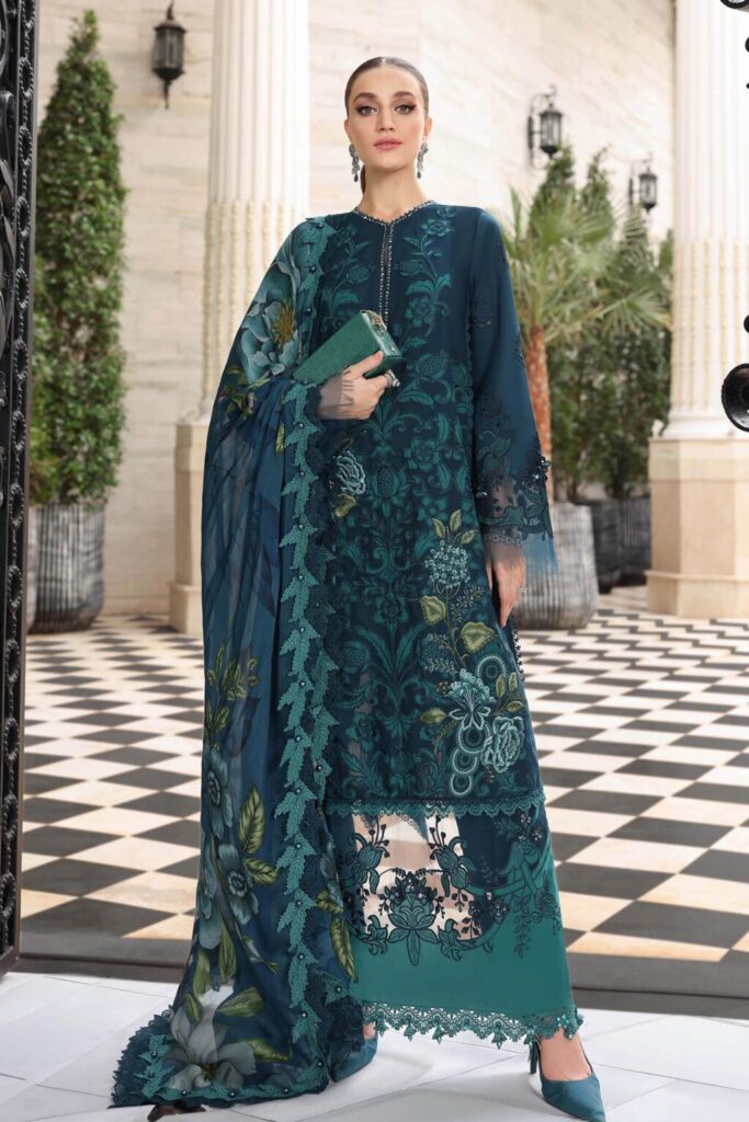 My Fashion Road MariaB Eid Lawn Unsititched Suit 2026 | 06 My Fashion Road MariaB Eid Lawn Unsititched Suit 2026 | 06
