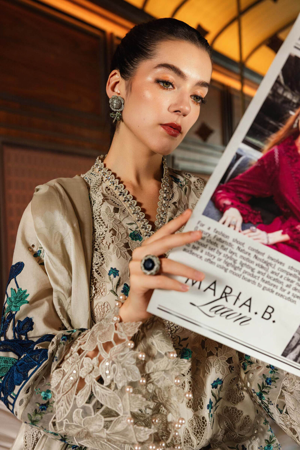 My Fashion Road MariaB Eid Lawn Unsititched Suit 2026 | 08 My Fashion Road MariaB Eid Lawn Unsititched Suit 2026 | 08