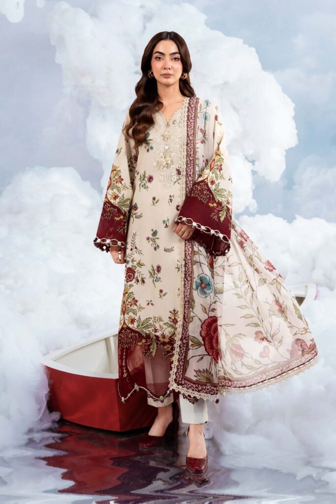 My Fashion Road MariaB MBasics Dreamscape Unstitched Suit Eid 2026 | 01B