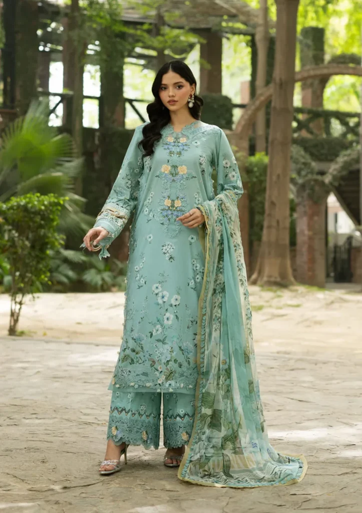 My Fashion Road Elaf Signature Embroidered Lawn with Chiffon Dupatta Vol II ’26 | 6B