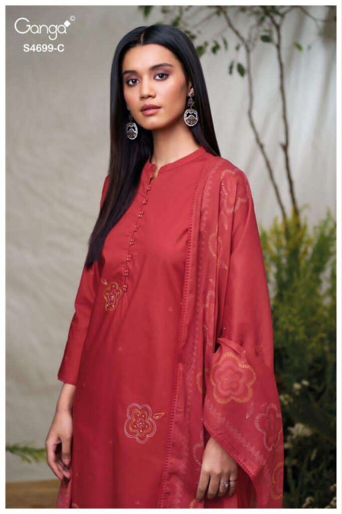 My Fashion Road Ganga Fashion Darpika Premium Designs Cotton Suit | S4699 – C