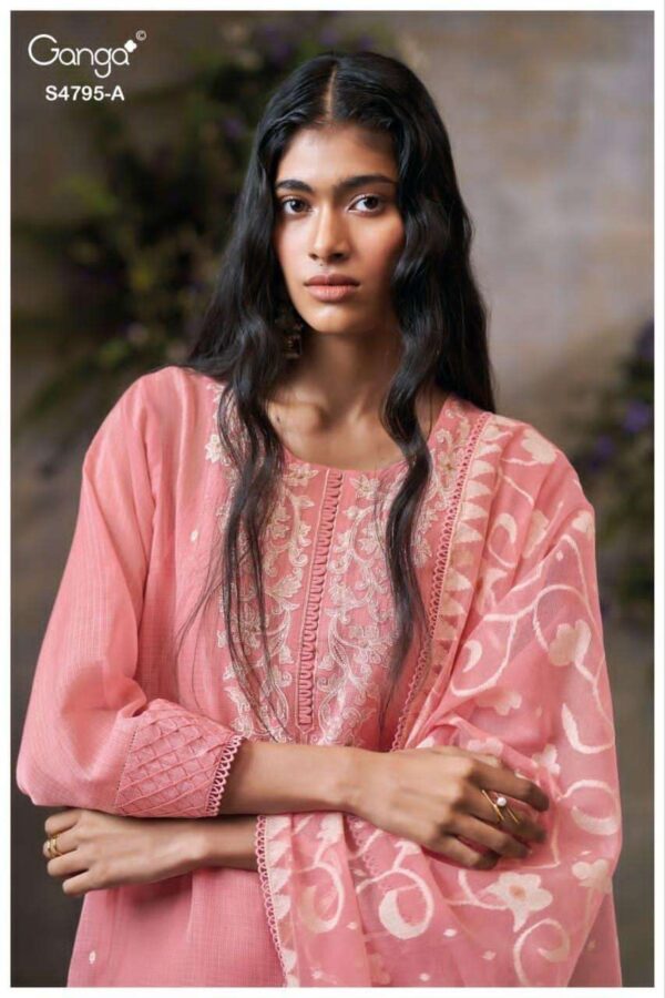 My Fashion Road Ganga Fashion Dusnea Premium Wear Ladies Suit | S4795 – A