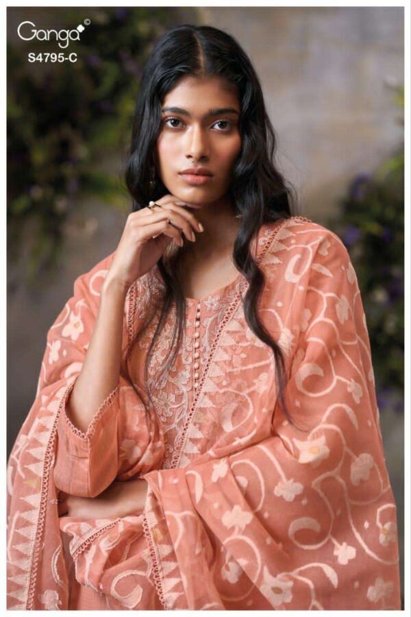 My Fashion Road Ganga Fashion Dusnea Premium Wear Ladies Suit | S4795 – C