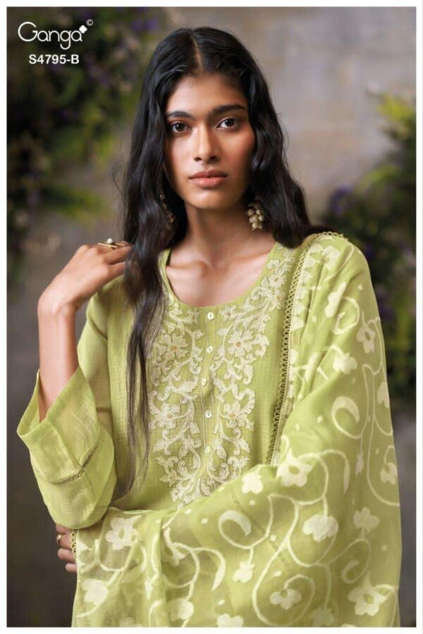 My Fashion Road Ganga Fashion Dusnea Premium Wear Ladies Suit | S4795 – B