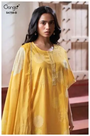 My Fashion Road Ganga Fashion Eiraaya Exclusive Designs Cotton Suit | S4759 – B