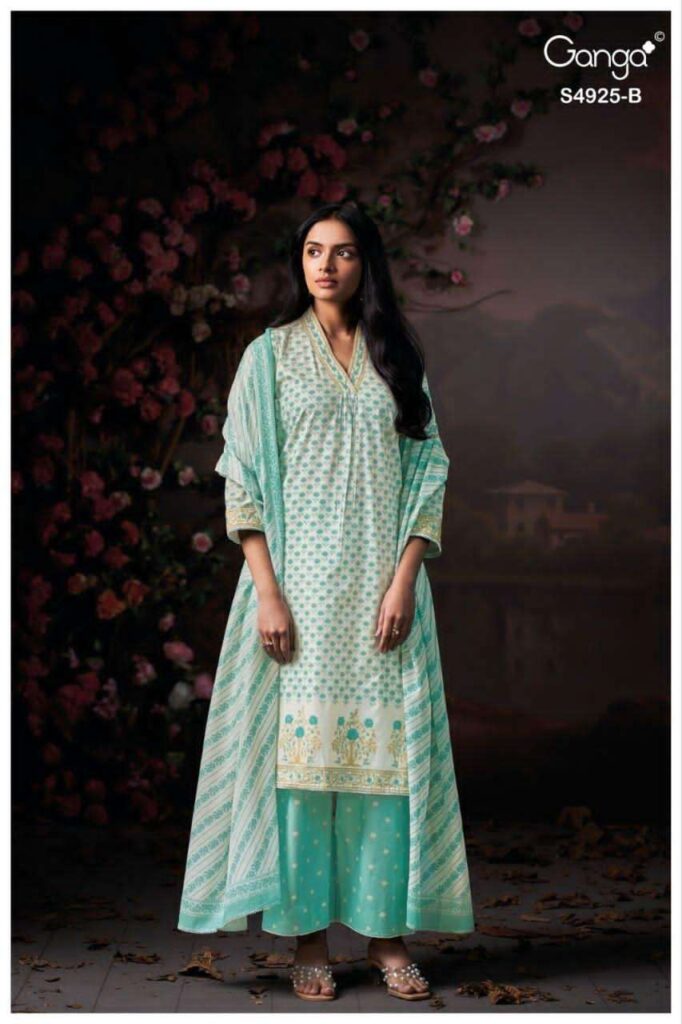 My Fashion Road Ganga Fashion Eshara Fancy Cotton Salwar Kameez | S4667 – B