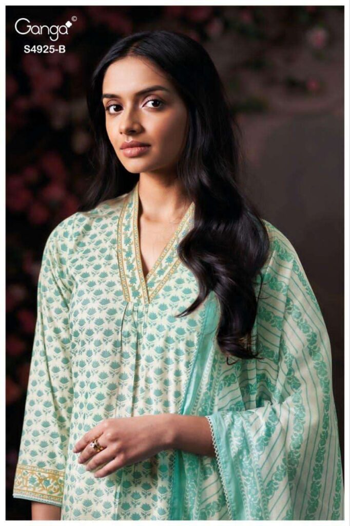 My Fashion Road Ganga Fashion Eshara Fancy Cotton Salwar Kameez | S4667 – B