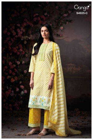 My Fashion Road Ganga Fashion Eshara Fancy Cotton Salwar Kameez | S4667 – C