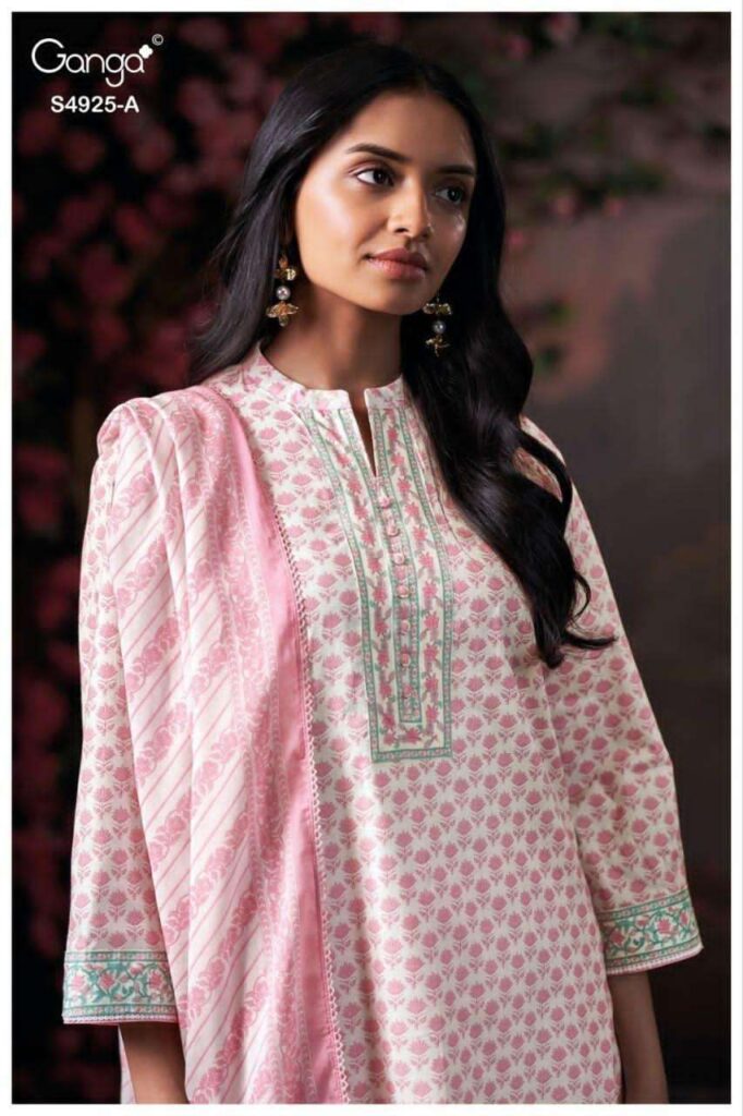 My Fashion Road Ganga Fashion Eshara Fancy Cotton Salwar Kameez | S4667 – A