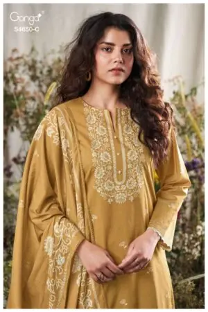 My Fashion Road Ganga Fashion Gynela Premium Designs Cotton Dress | S4650 – C