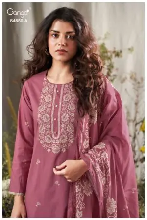 My Fashion Road Ganga Fashion Gynela Premium Designs Cotton Dress | S4650 – A