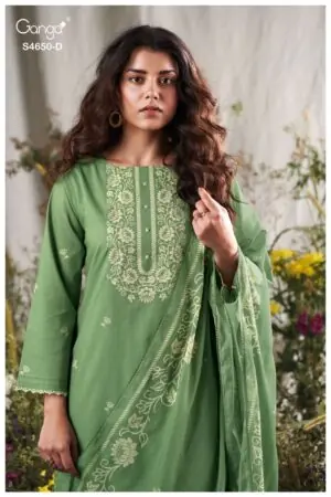 My Fashion Road Ganga Fashion Gynela Premium Designs Cotton Dress | S4650 – D