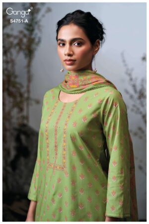 My Fashion Road Ganga Fashion Jashvi Printed Cotton Salwar Kameez | S4751 – A