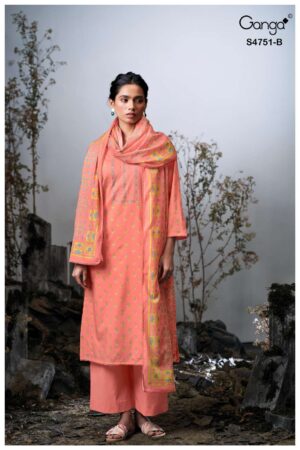 My Fashion Road Ganga Fashion Jashvi Printed Cotton Salwar Kameez | S4751 – B