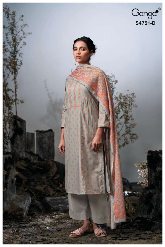 My Fashion Road Ganga Fashion Jashvi Printed Cotton Salwar Kameez | S4751 – D