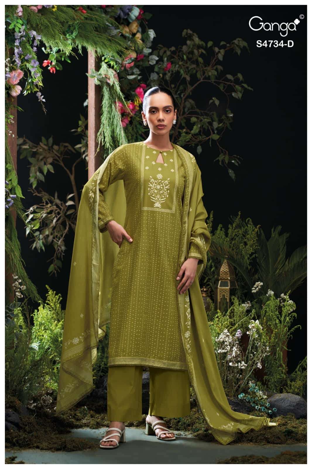 My Fashion Road Ganga Fashion Jivanshi Fancy Handwork Cotton Dress | S4734 – D My Fashion Road Ganga Fashion Jivanshi Fancy Handwork Cotton Dress | S4734 – D