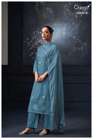 My Fashion Road Ganga Fashion Mrinali Fancy Cotton Salwar Suit | S4827 – B