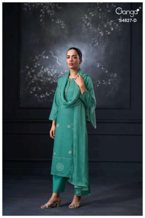 My Fashion Road Ganga Fashion Mrinali Fancy Cotton Salwar Suit | S4827 – D