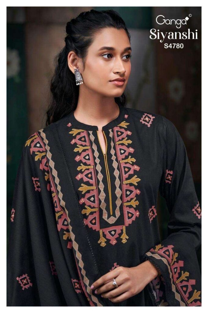 My Fashion Road Ganga Fashion Siyanshi Premium Cotton Summer Suit | S4780 – C