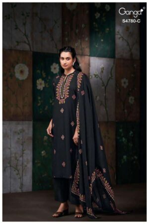 My Fashion Road Ganga Fashion Siyanshi Premium Cotton Summer Suit | S4780 – C