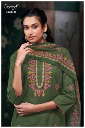 My Fashion Road Ganga Fashion Siyanshi Premium Cotton Summer Suit | S4780 – B