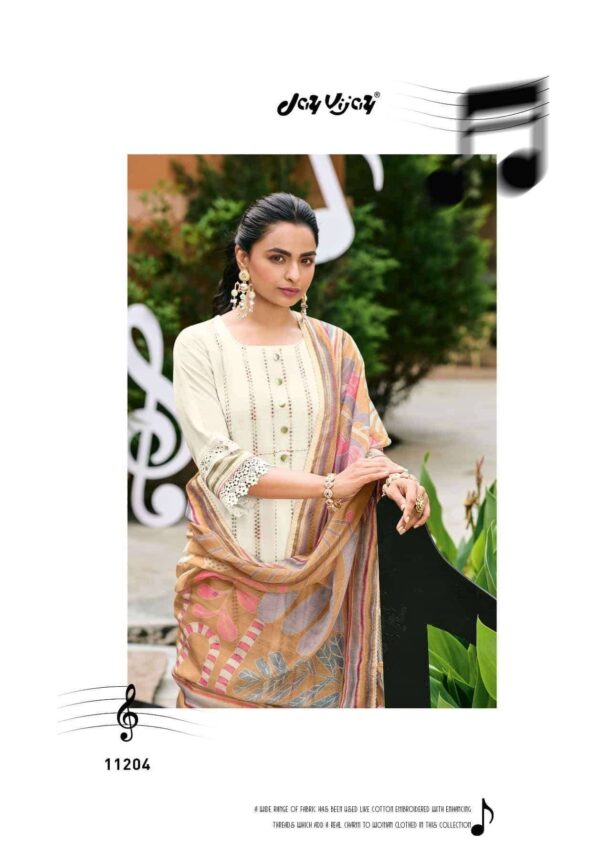 My Fashion Road Jay Vijay Harmony Premium Designs Chanderi Suit | 11204